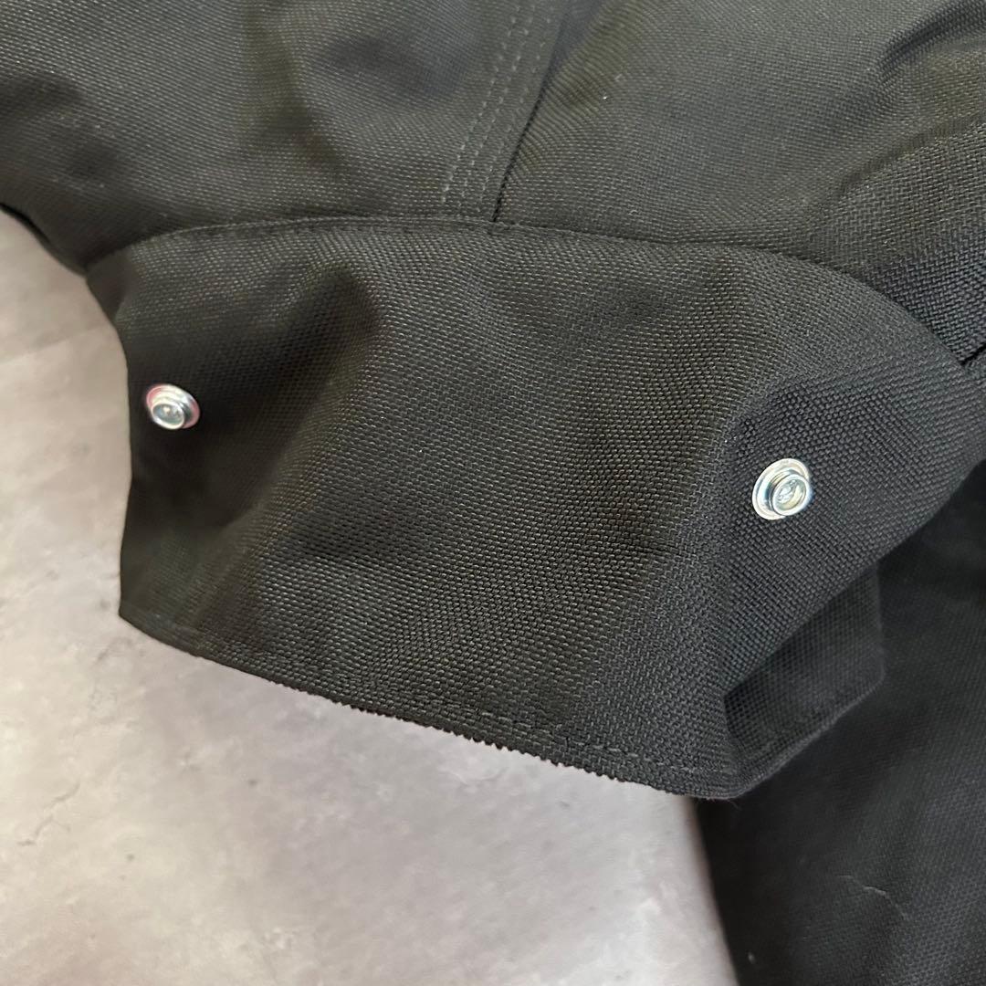 P276【42R】【ダブルニー】カーハート 防寒つなぎ 中綿入り 黒 メキシコ製