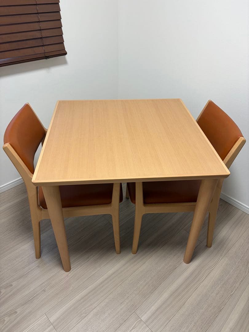 カリモク60 ダイニング3点セット（チェア①）