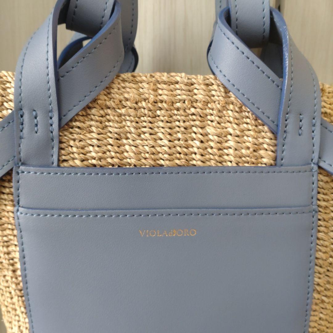 美品　ヴィオラドーロ　 かごバッグ