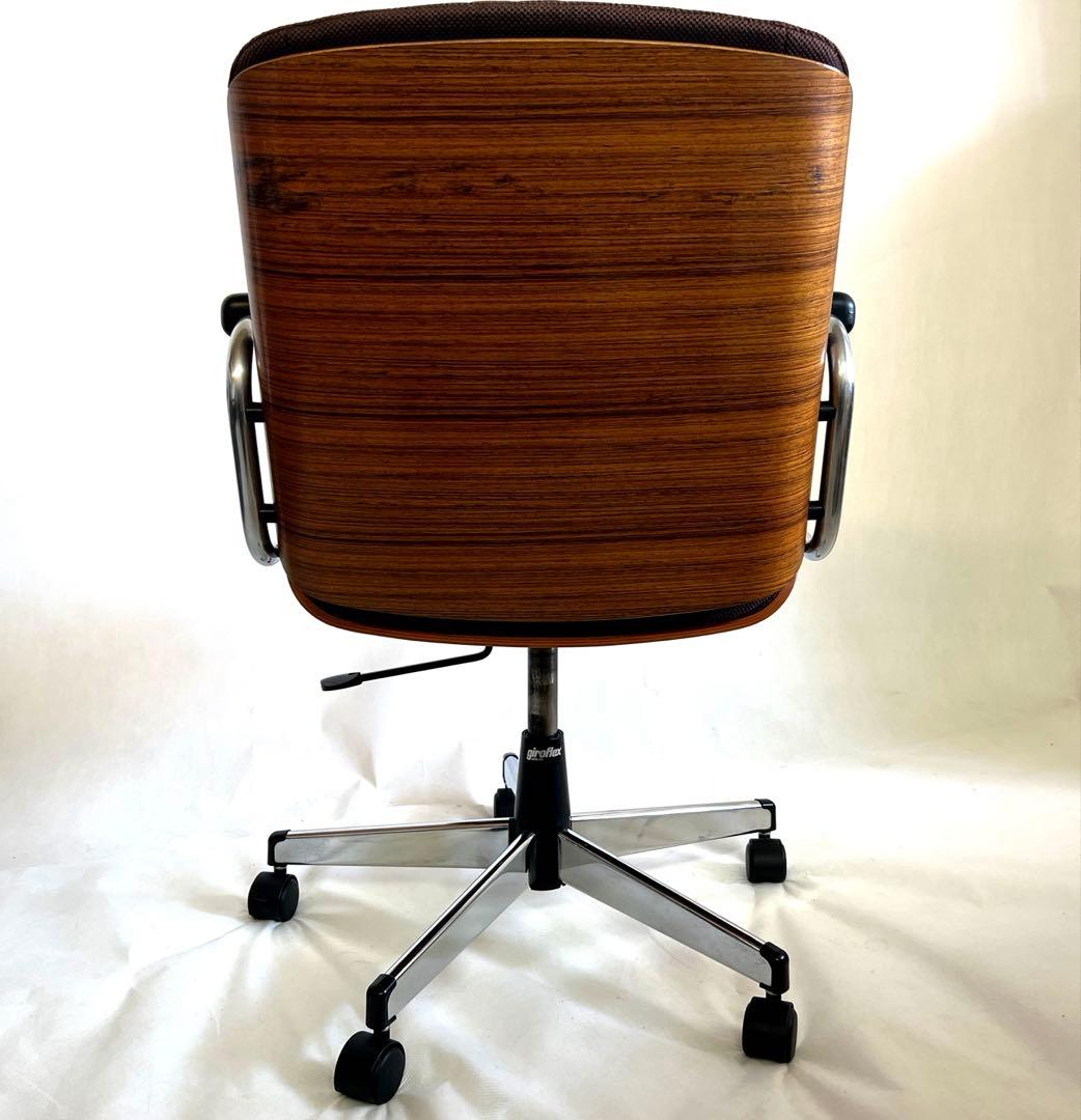 ジロフレックス・スイス・ブラサチェア・プライウッド・ブラウンファブリック