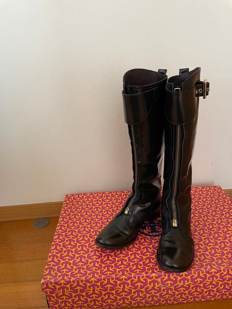 Tory Burch ブーツチョコレートブラウン23.5