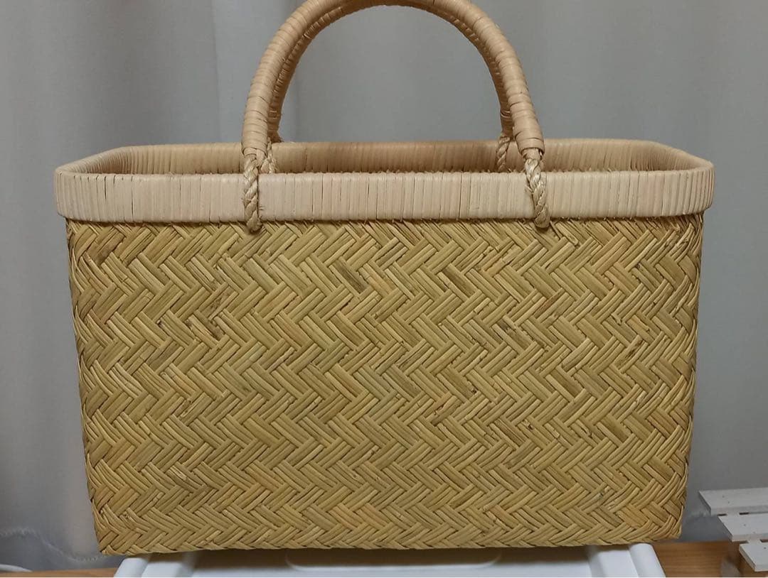 鳥越スズ竹かごバック 新品未使用　極上品