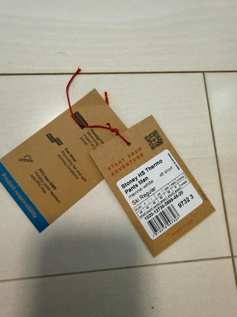 スキー MAMMUT Stoney HS Thermo Pants Men 46 SH