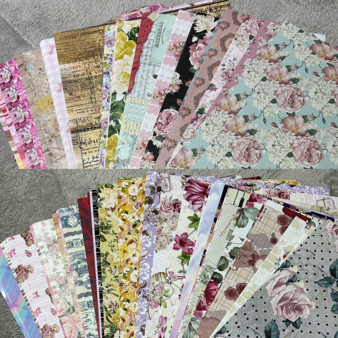 コラージュ素材 海外マステ デザインペーパー まとめ売り⑨