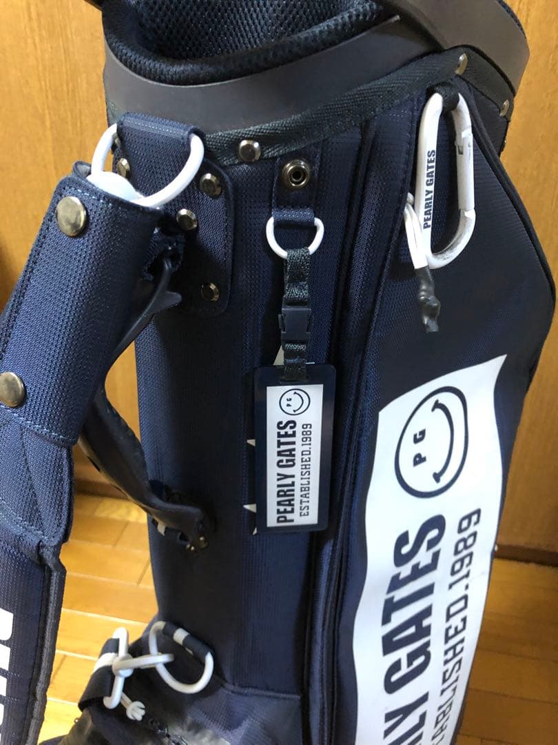 パーリーゲイツ　キャディバッグ　ネイビー　紺　スタンド式　軽量