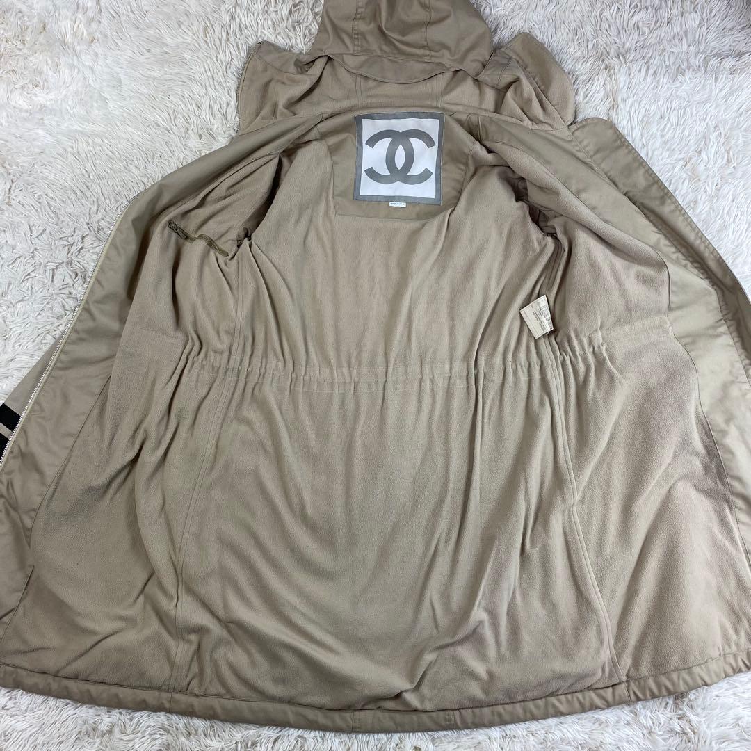 CHANEL シャネル　スポーツライン　フード　モッズコート　ココマーク