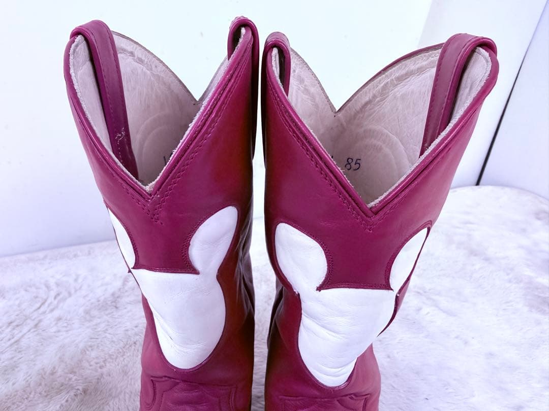 超希少 D24限定 ミッキーマウス 本革ウエスタンブーツ