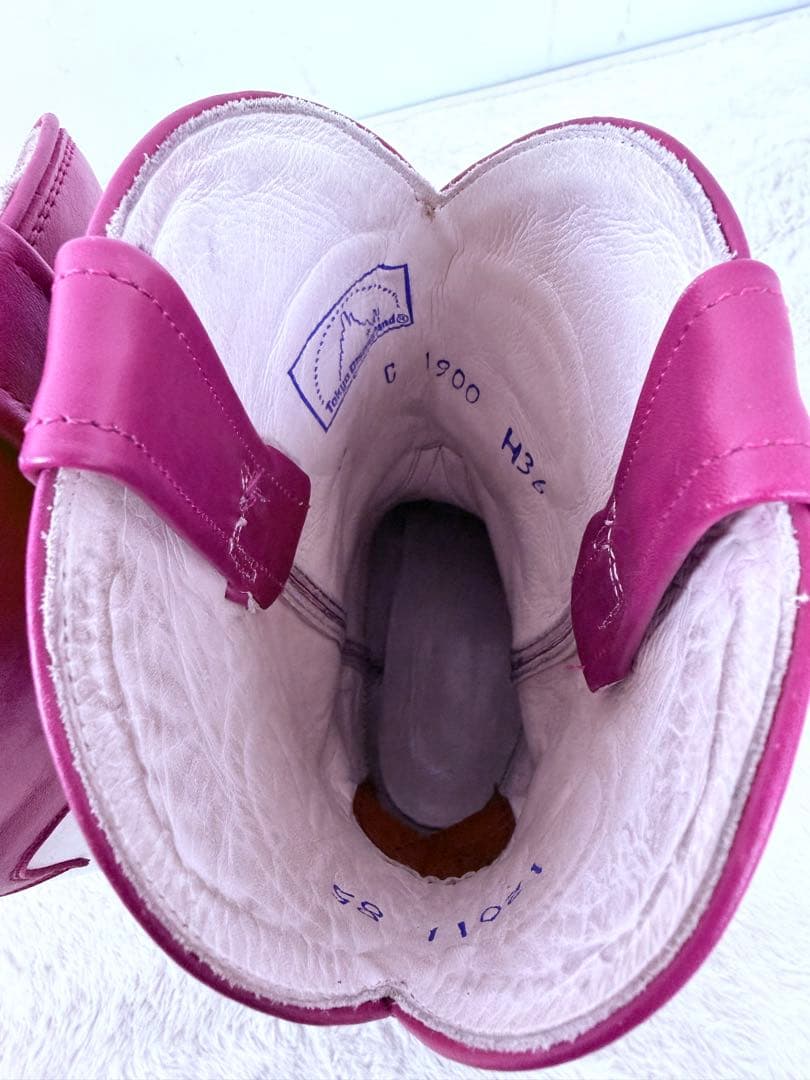 超希少 D24限定 ミッキーマウス 本革ウエスタンブーツ