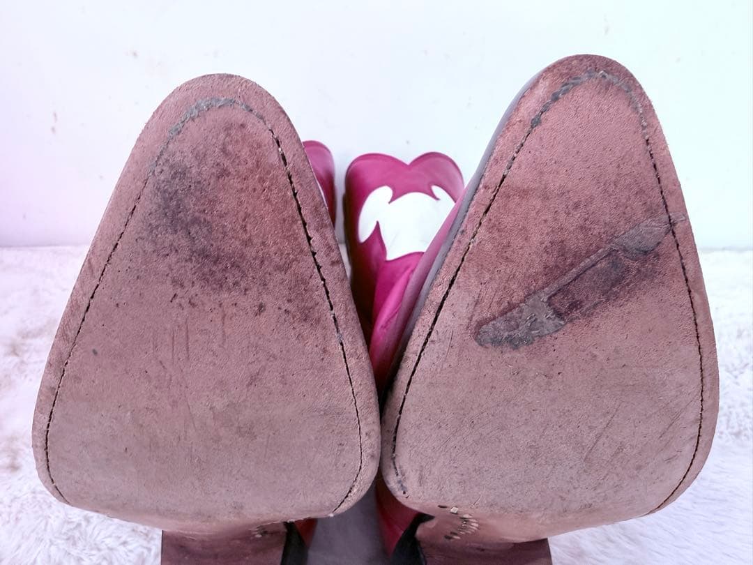 超希少 D24限定 ミッキーマウス 本革ウエスタンブーツ