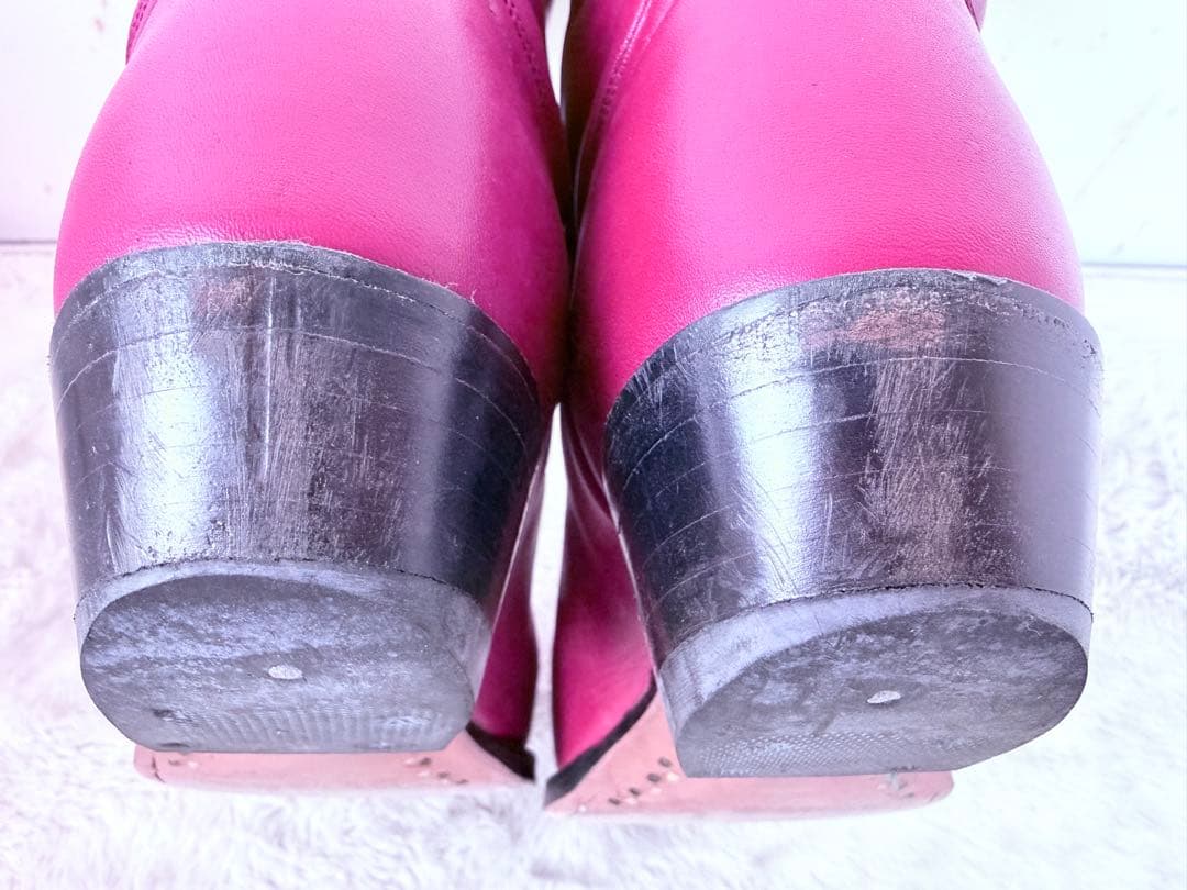 超希少 D24限定 ミッキーマウス 本革ウエスタンブーツ