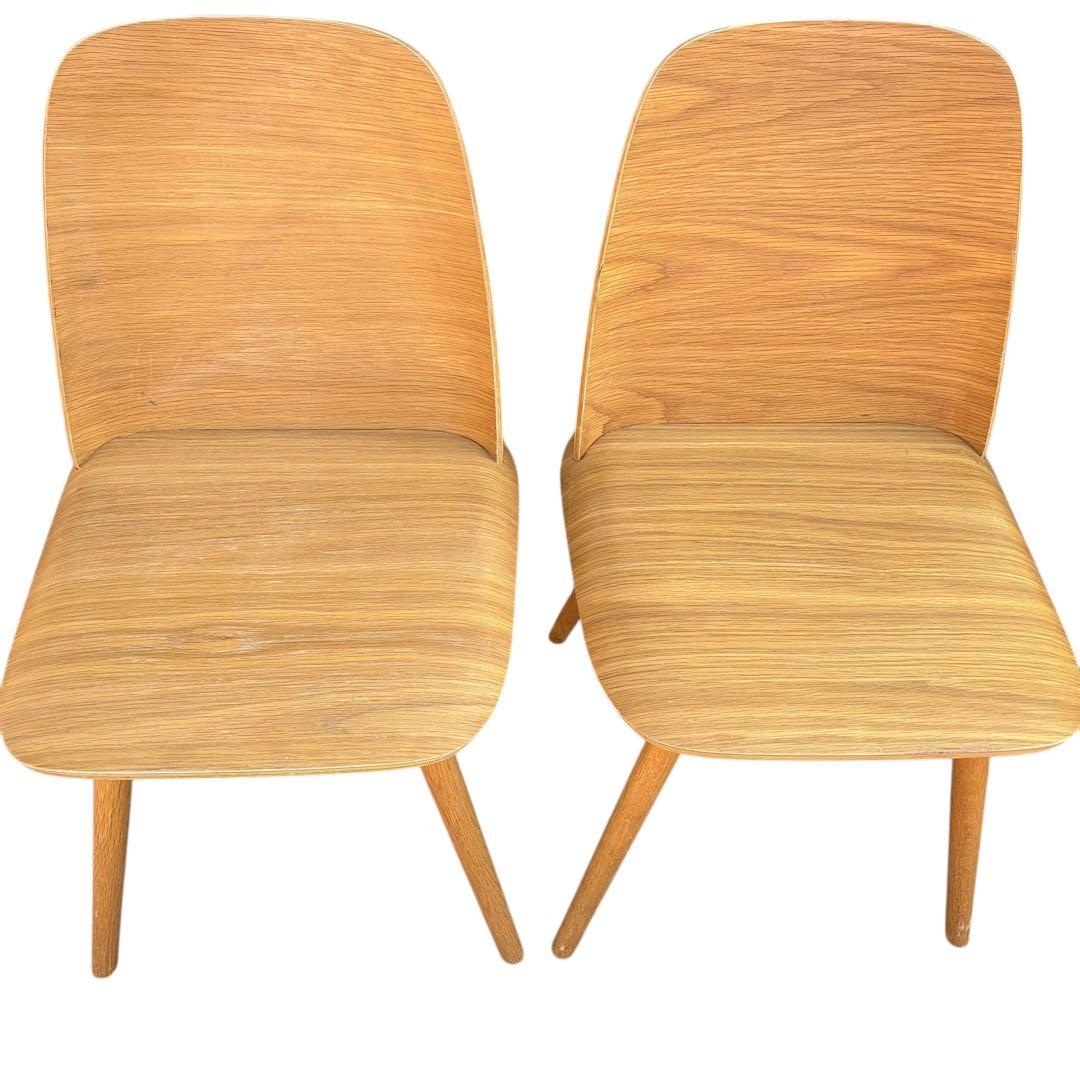 【美品】muuto ムート Nerd Chair ナードチェア オーク 2脚分④