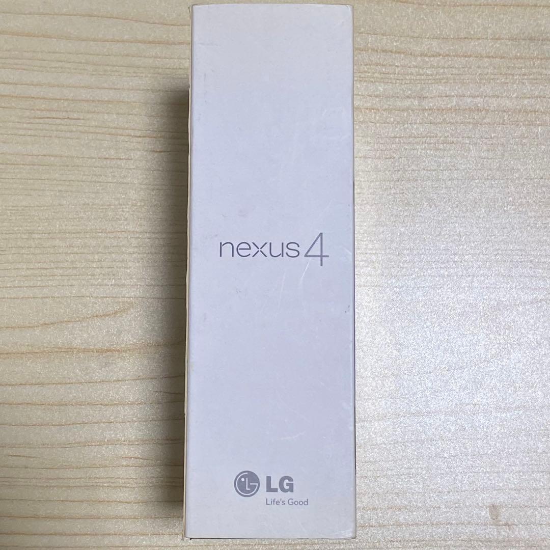 【新品未使用】LG Nexus 4 E960 SIMフリー ホワイト 付属品完備