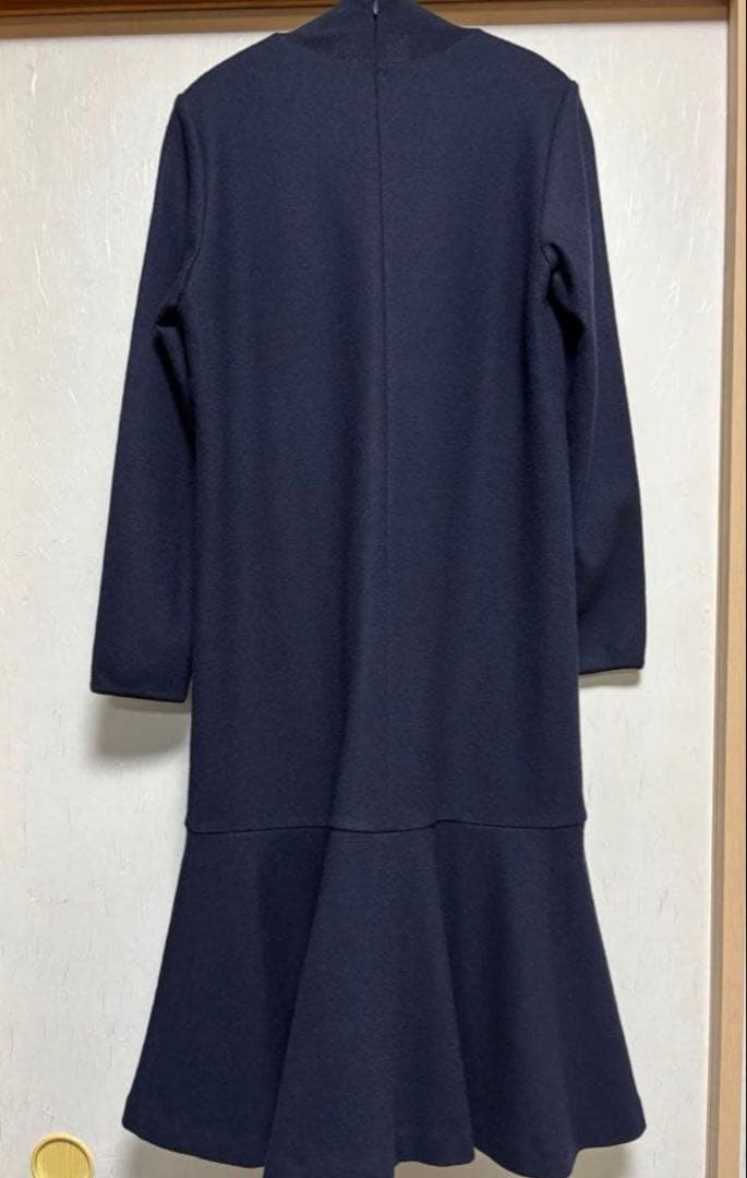 ANAYI ウールジャージーヘムフレア ワンピース