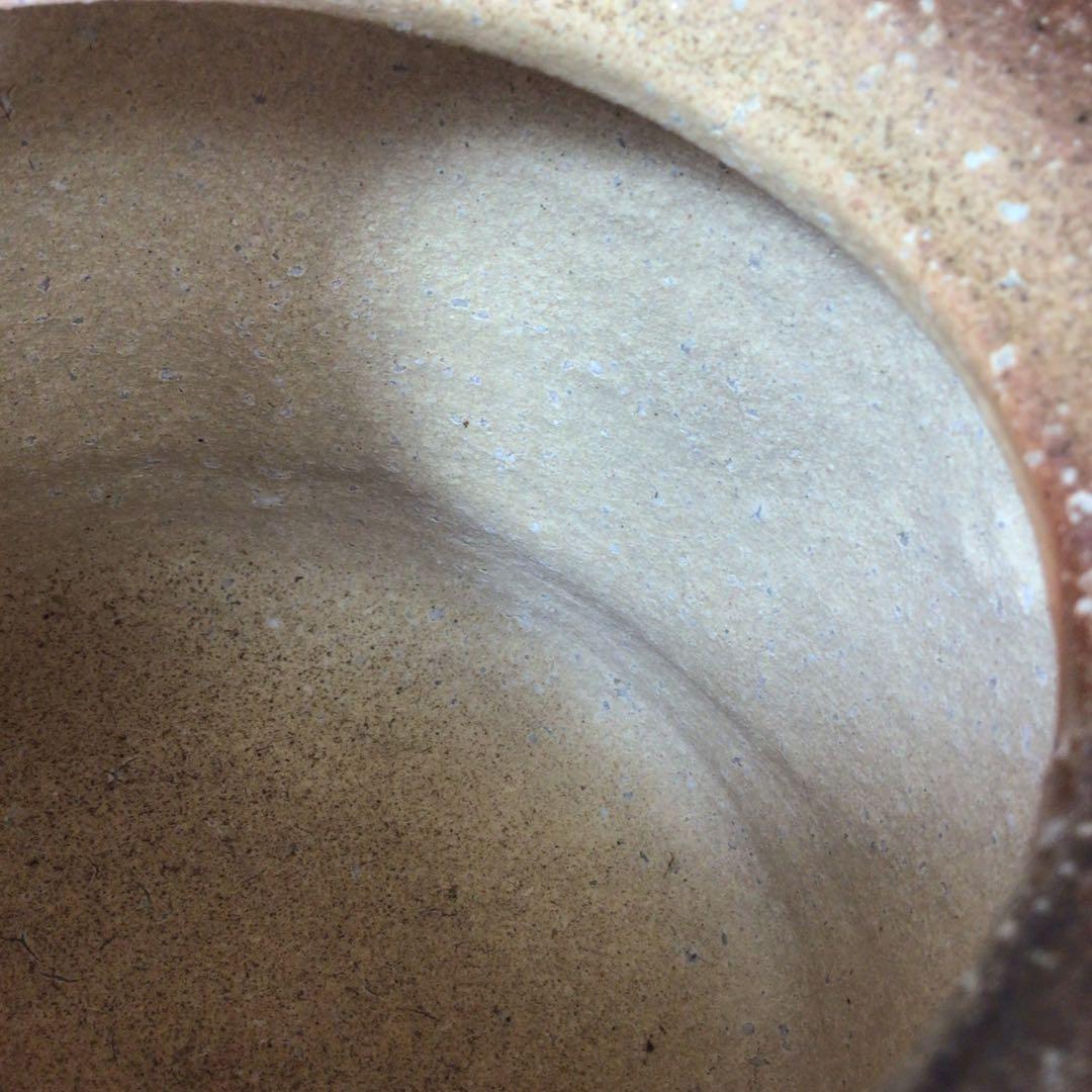 Ｒ６５４　水指　『信楽焼』『上田光春造』『表千家　堀内宗心（兼中斎）箱書』　共箱