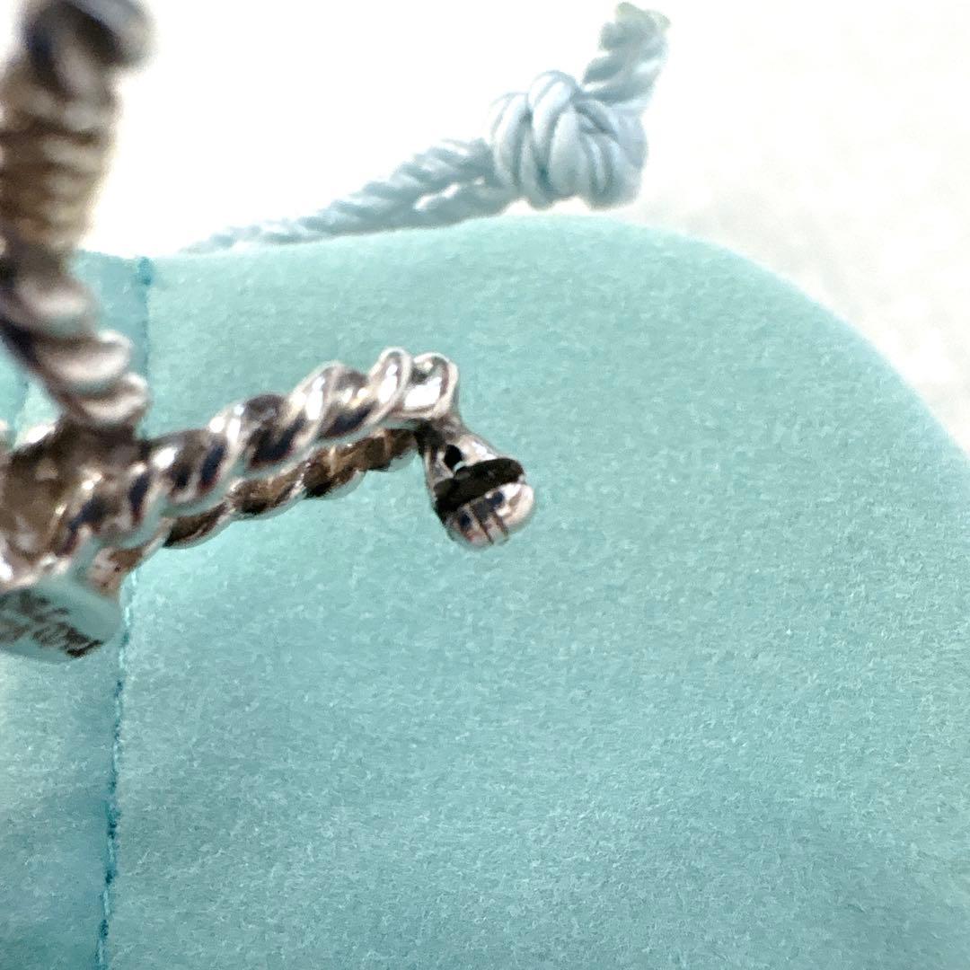 オールド ティファニー ツイストリボン コンビ ブローチ シルバー k18