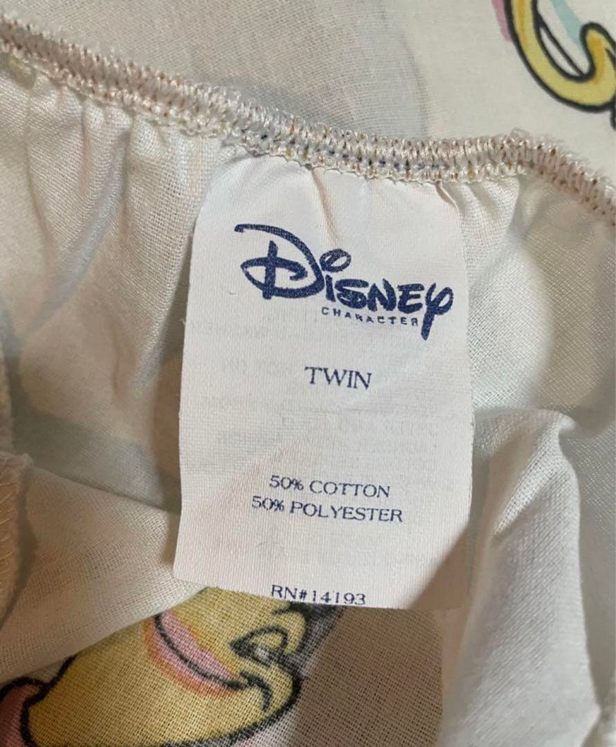 ディズニー　美女と野獣　ヴィンテージシーツ　USA