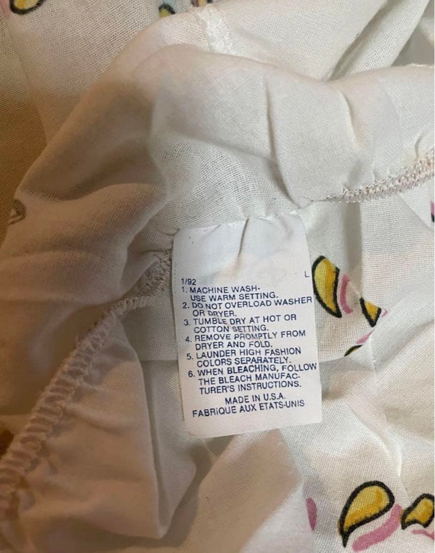 ディズニー　美女と野獣　ヴィンテージシーツ　USA