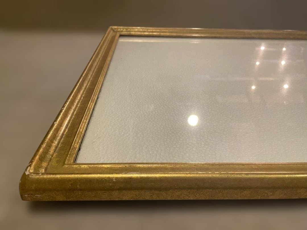 木製 フレーム 額縁 アート 絵画 写真 ファブリック 染色 展示 金 ゴールド