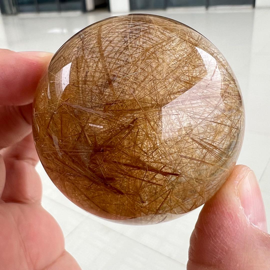 ⭐︎【極上品】タイチンクオーツ 置物 52.5mm 203g