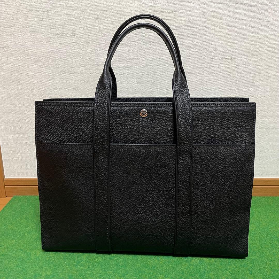 オールレザー ビジネスバッグ ブラック トート