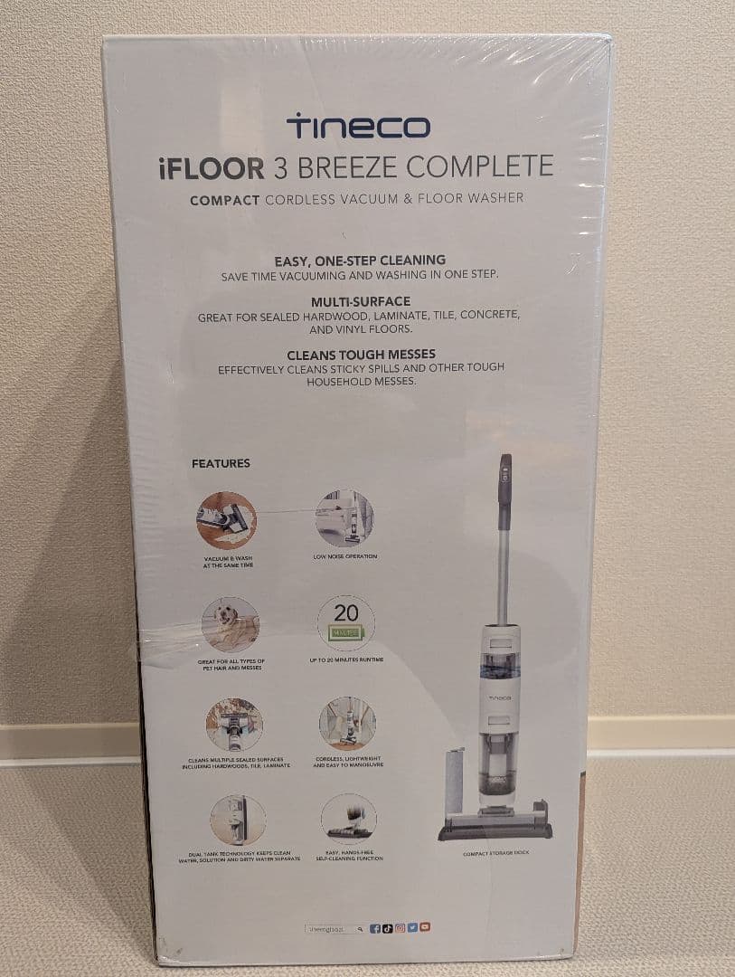 TINECO ifloor 3 breeze complete 掃除機