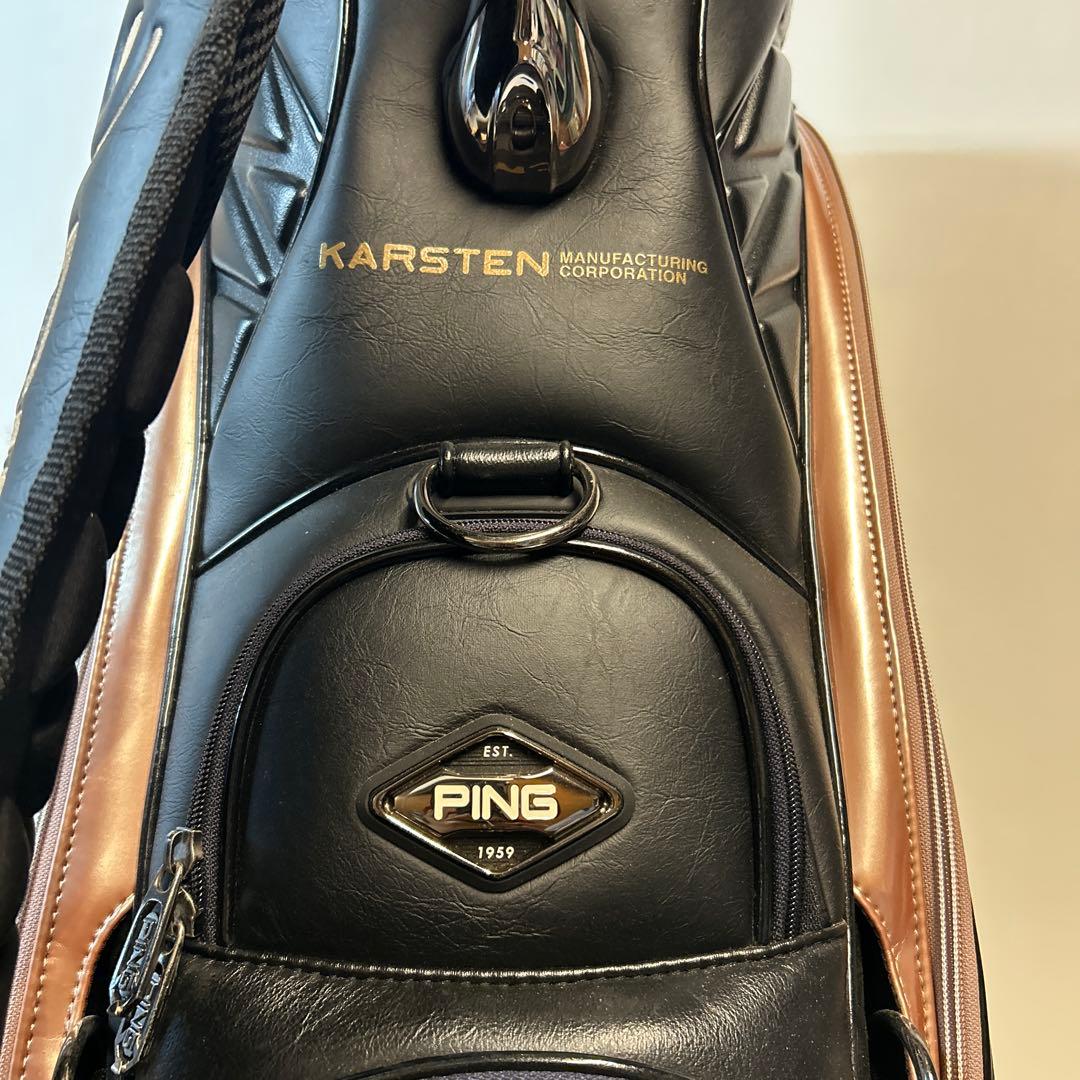 PING キャディバッグ ブラック/オレンジ