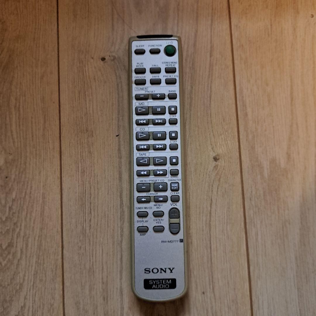 SONY　ソニー コンポ DHC-MD777 ジャンク品扱い