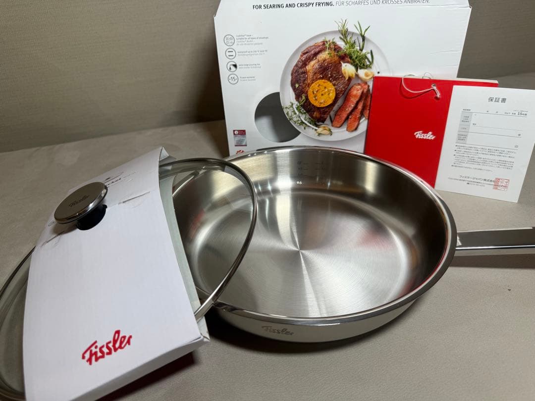 ガラス蓋セット【新品未使用】フィスラープロフィコレクション フライパン 28cm