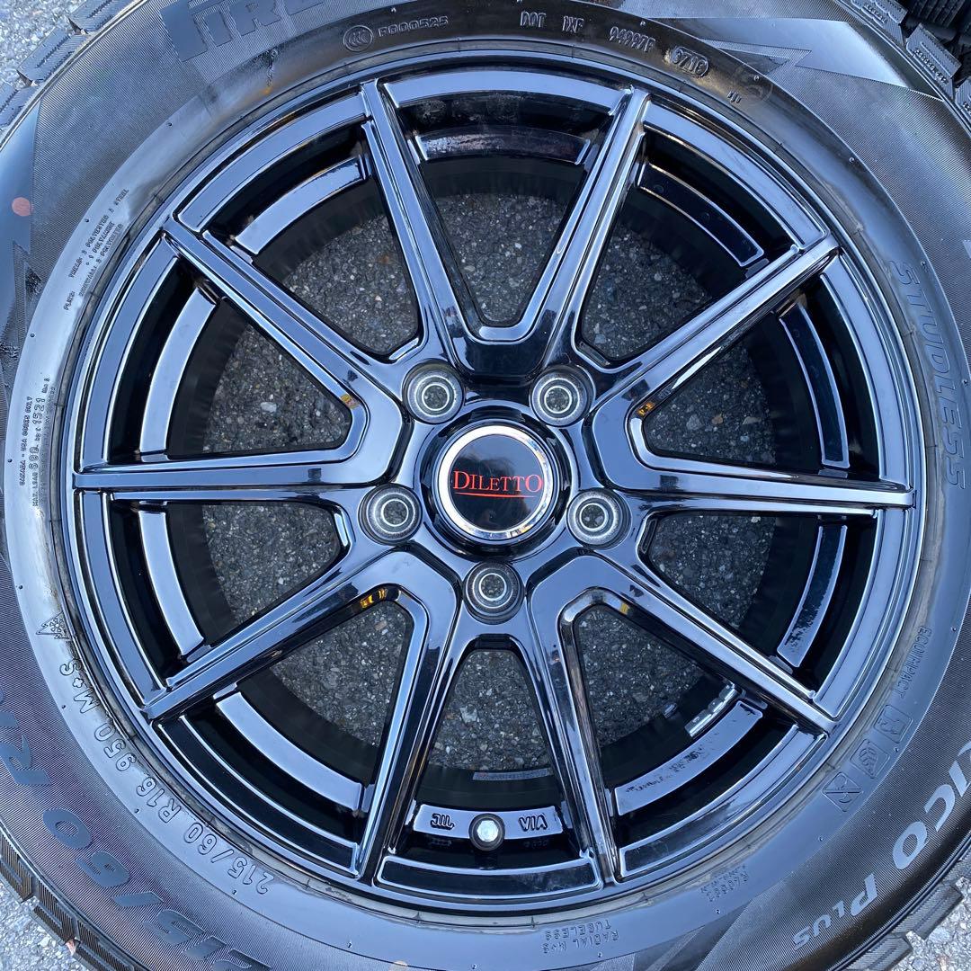 中古溝ありピレリスタッドレスセット215/60R16ヴェゼル、CX-3等