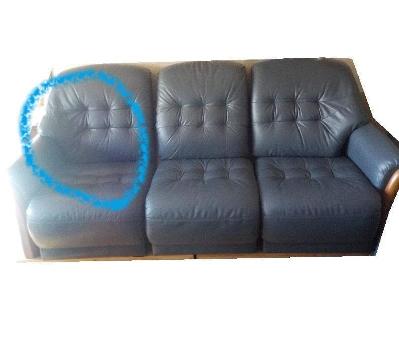 レザー　コーナーソファセット　五人掛け①