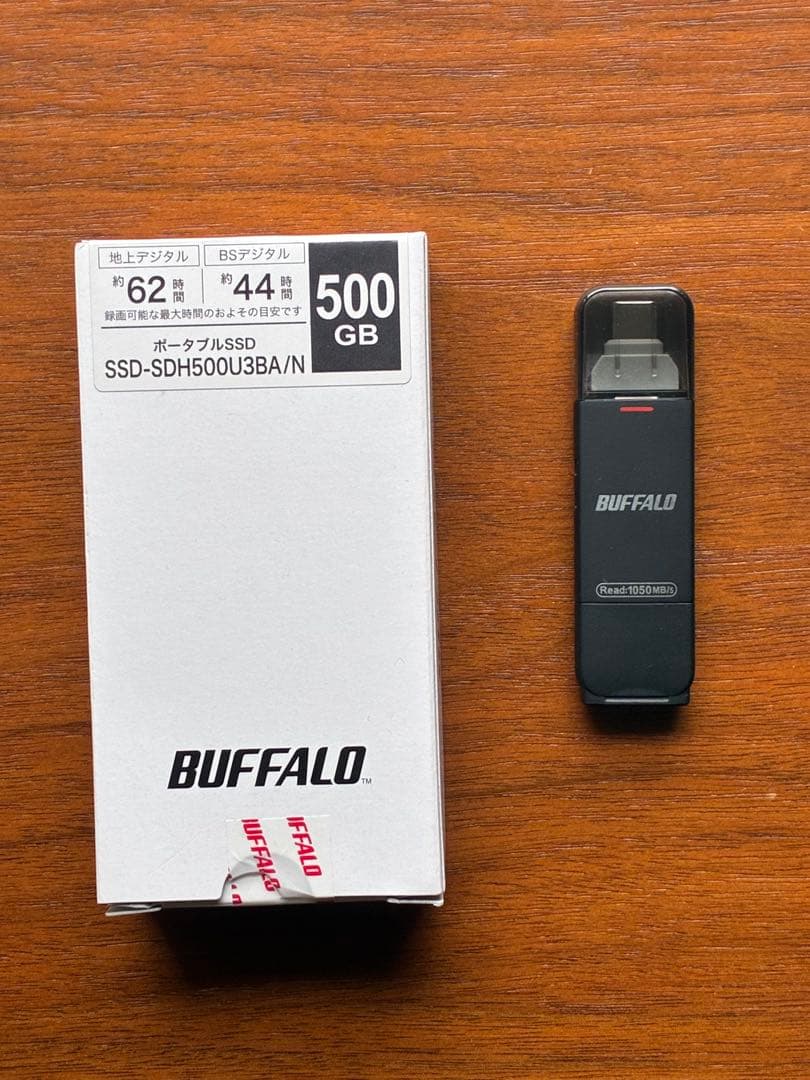 バッファロー SSD-SDH500U3BA/N （外付けSSD 500GB）