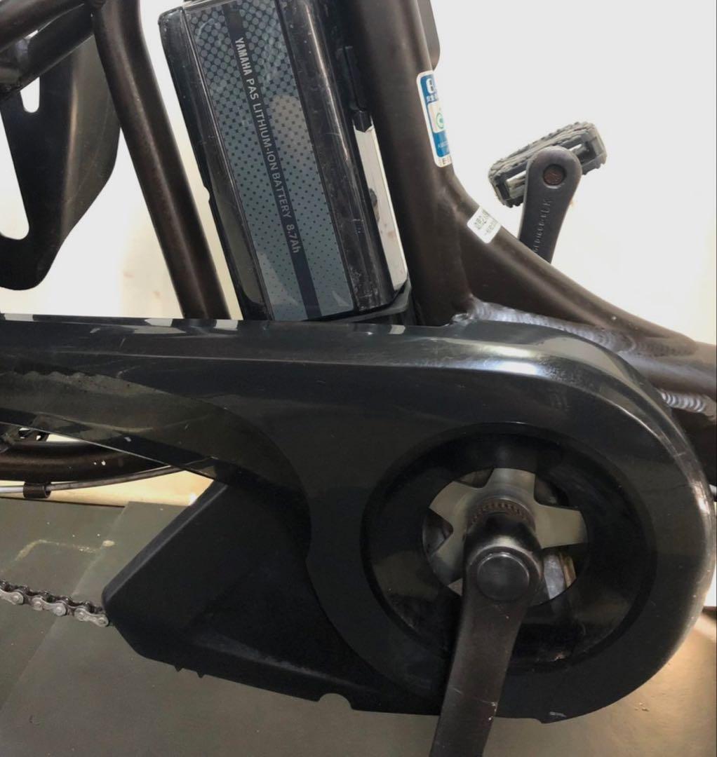 1年保証　ヤマハ　パスキッス　20インチ　子供乗せ　茶色　電動アシスト自転車