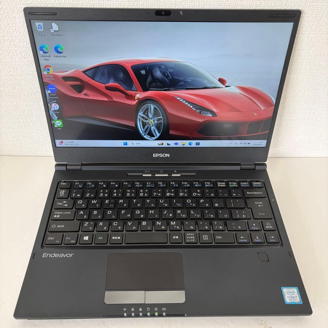 【極美品・高性能】i7第8世代✨EPSON Endeavor バッテリー良
