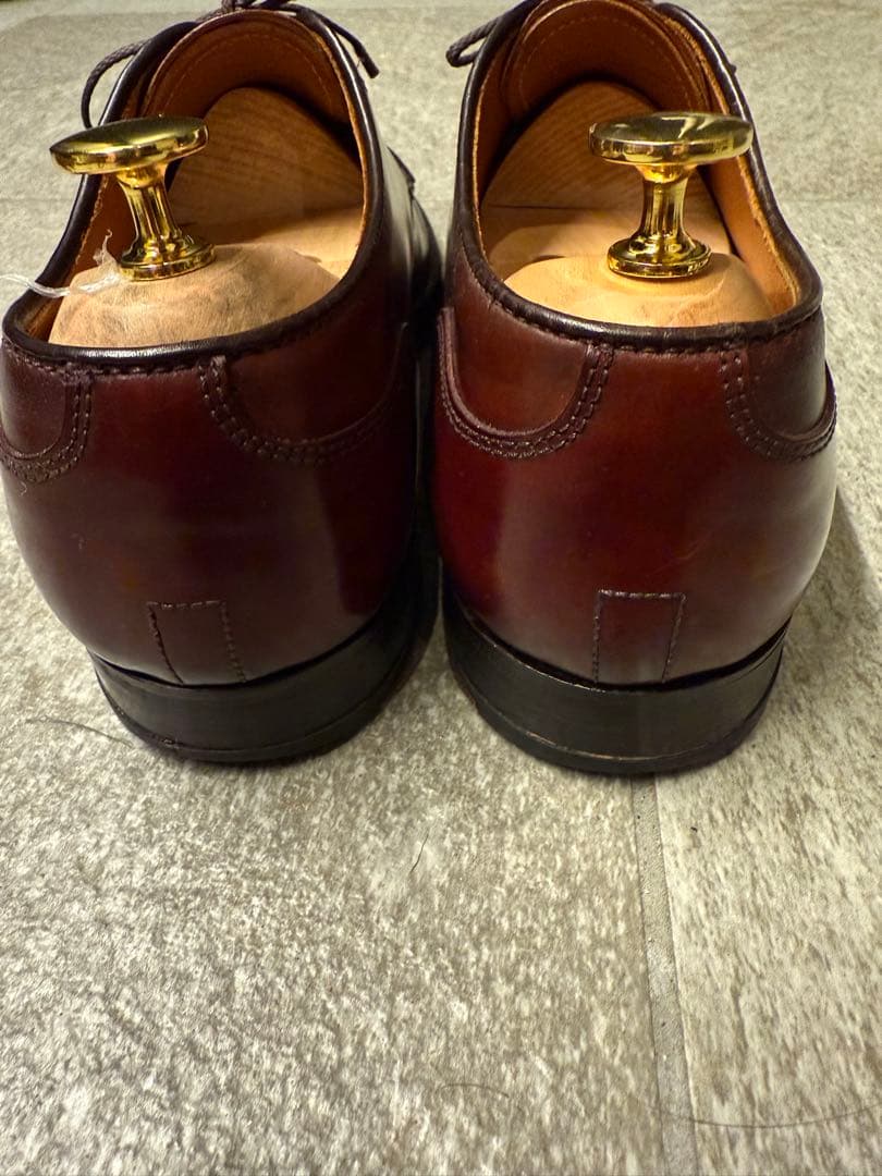 【美品】ALDEN コードバン バーガンディ Uチップ 2210 シューツリー付