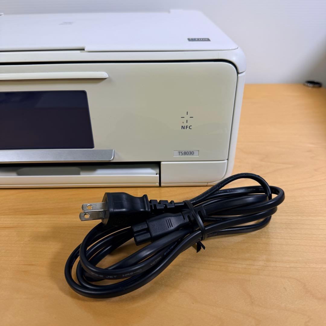 印刷枚数2900枚以下 キャノンプリンター　TS8030 ホワイト⭐︎美品⭐︎