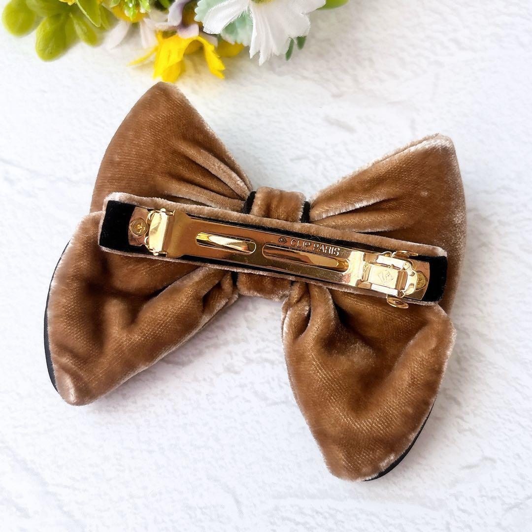 《希少50th記念》Alexandre De Paris ベロアリボン バレッタ