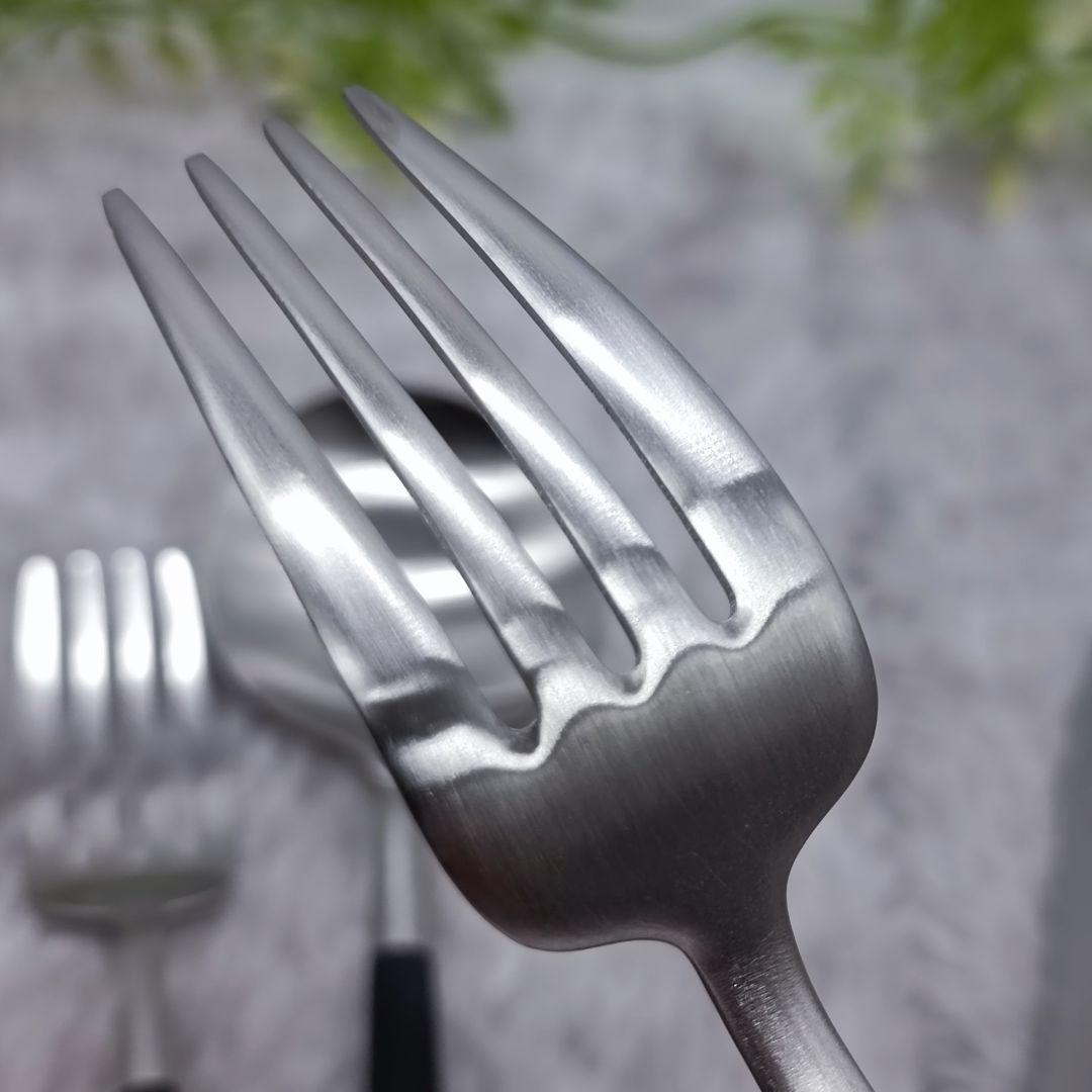 クチポール　カトラリー　ゴアシリーズ　スターターセット　ブラック　６点セット