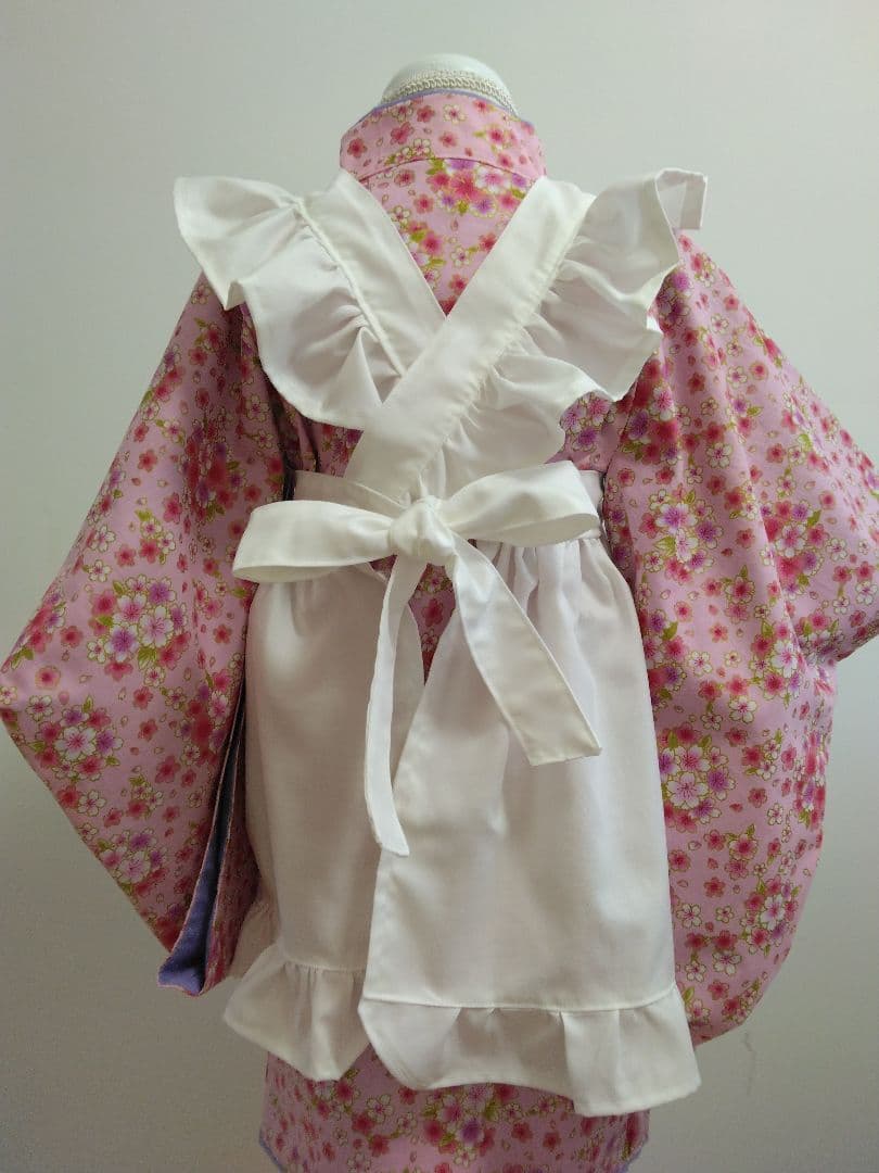 被布エプロン　さくらピンク