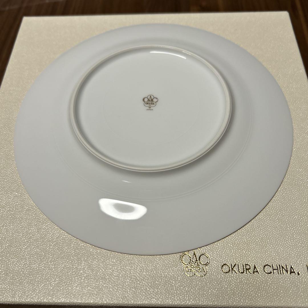 【新品•未使用•4色セット•箱あり】大倉陶園 色蒔 パンジー デザート皿