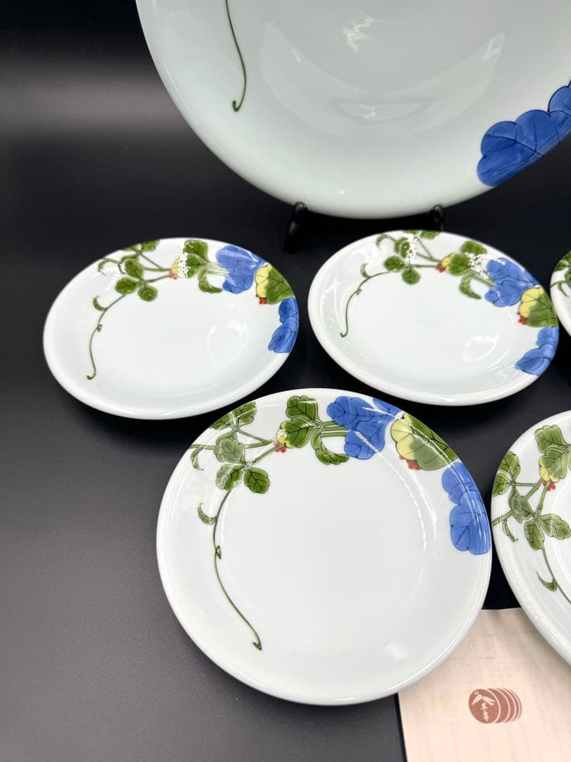 103賞美堂本店　其泉窯　染錦木の実　ベリーセット　6点　未使用品