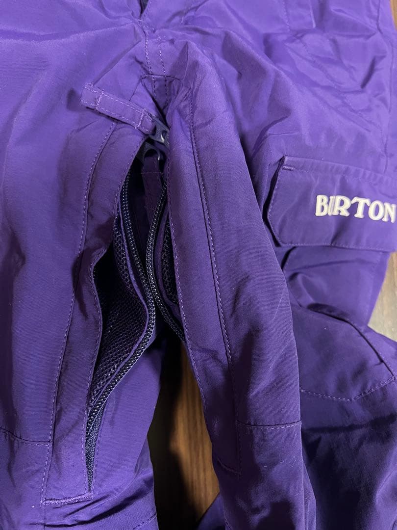 【美品】BURTON バートン キッズ スキーウェア 上下セット XS