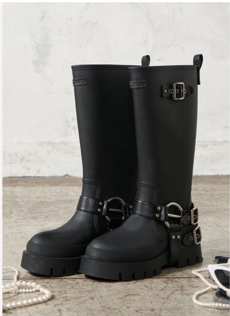 Darich♡新品ハーネスラバーブーツ【Ｓ】