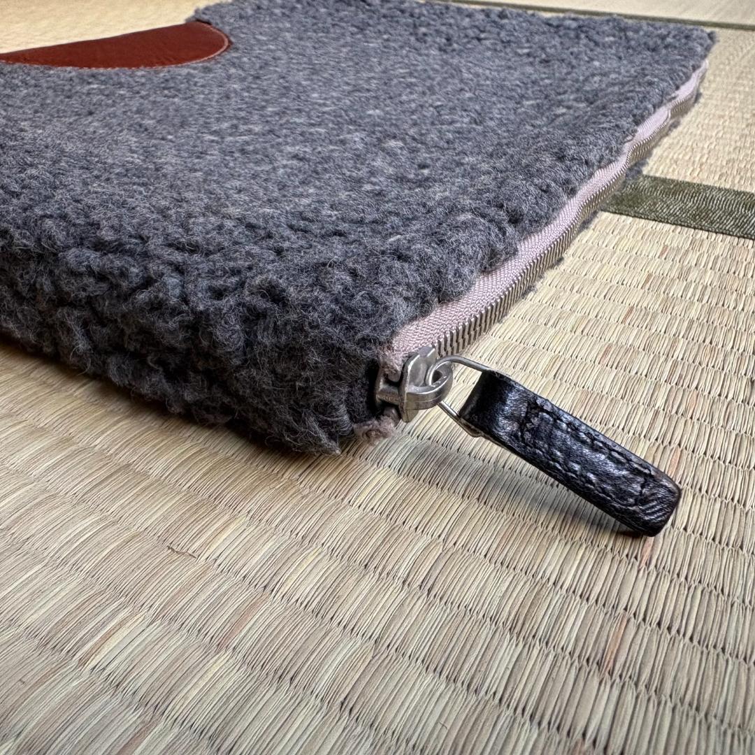 hardgraft MacBookケース 13インチ用 イタリア製 ウールレザー