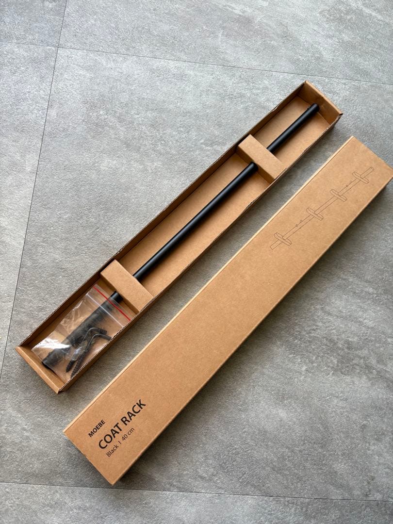 【新品】MOEBE ムーべ　コートラック40cm 黒