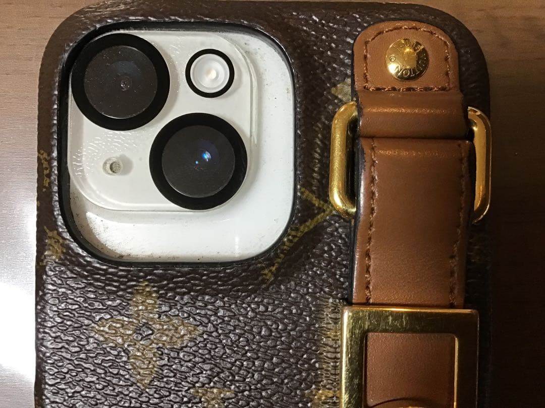 iPhone用モノグラムレザーケース13pro 美品