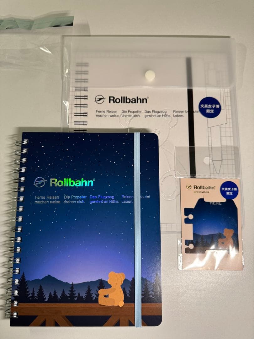 文具女子博限定ロルバーンカスタム夜空　ケース　ブックマーク　限定３点