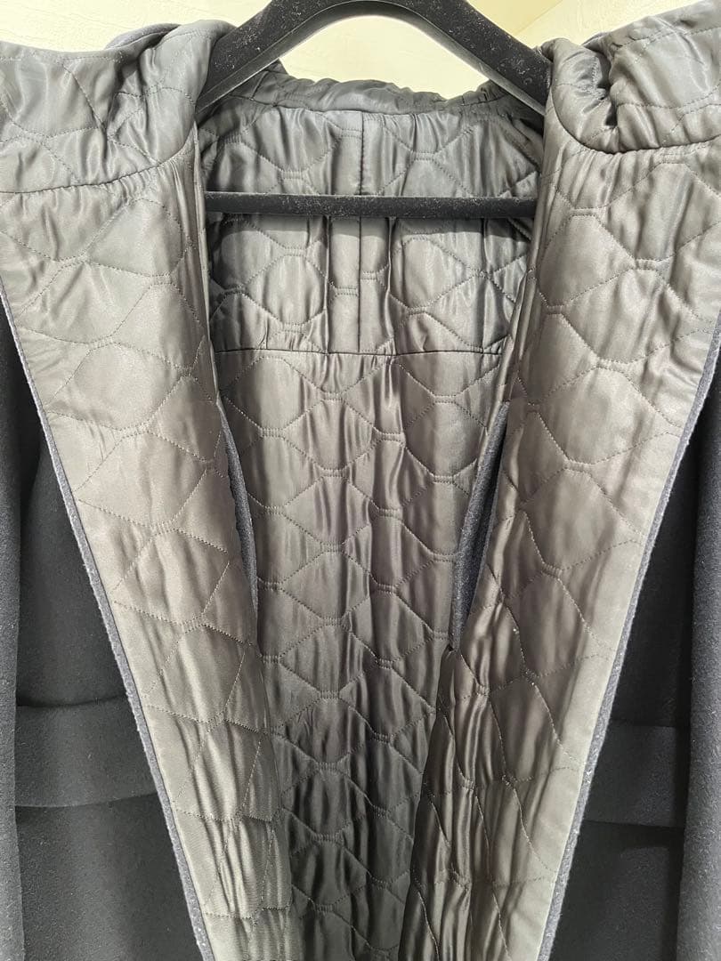BALENCIAGA ネイビー ダッフルコート（46）※右下トグルボタン破損有