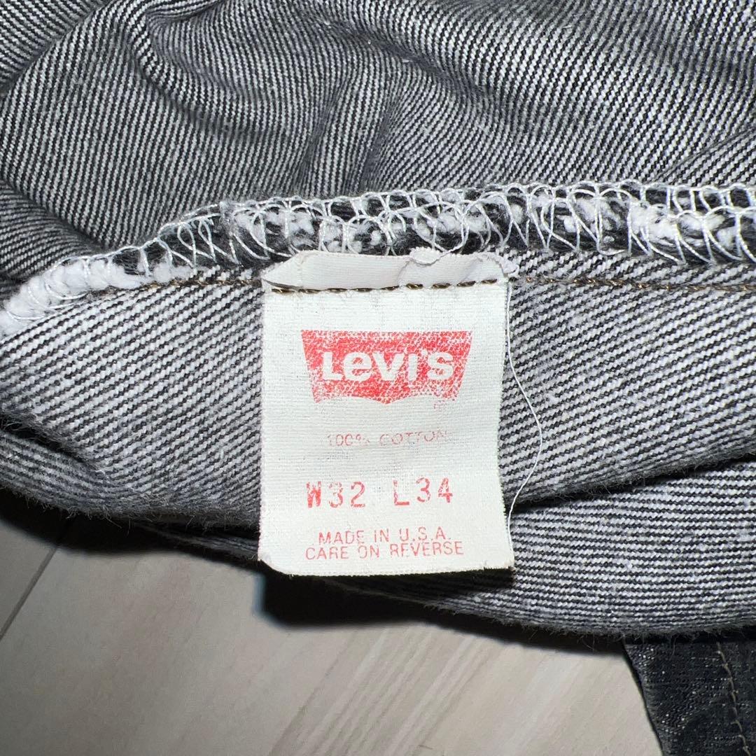 き*ん様 80' Levi's 501 USA製 先染め ブラック W32 L3