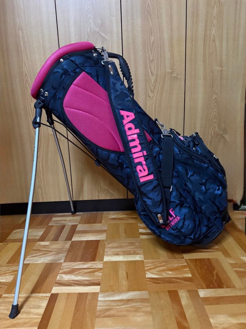 Admiral GOLF NETWORKコラボ 迷彩柄スタンドキャディバッグ