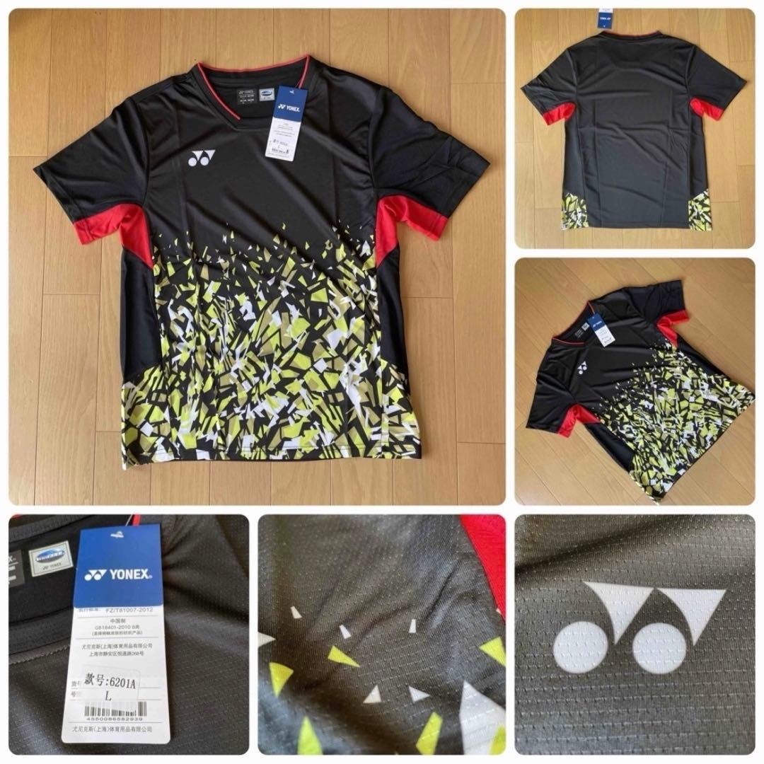 ヨネックスYONEX テニス＆バドミントンウ　ゲームウェア　新品　L ブラック系
